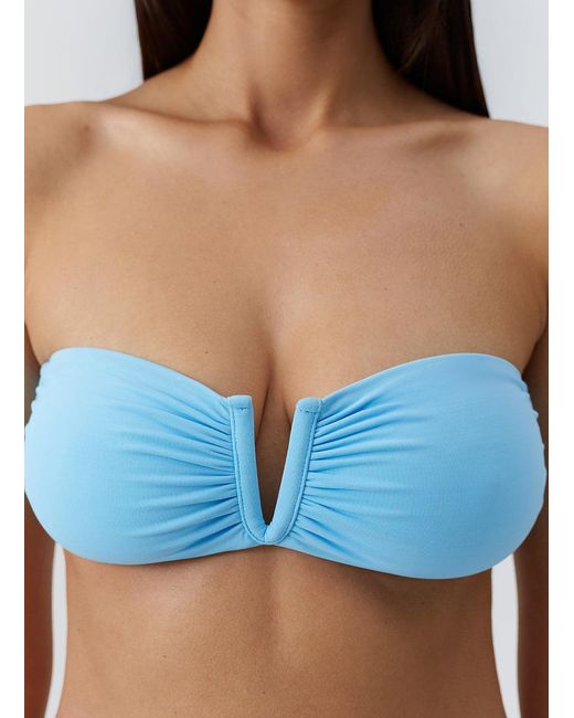 Melissa Odabash Blue Alba Celeste Bikini Top
