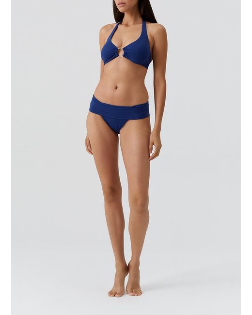 Melissa Odabash Blue Brussels Marine Bikini Bottom