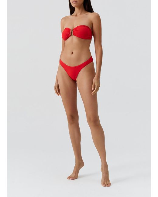 Melissa Odabash Red Barcelona Bikini Top