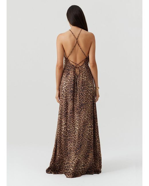 Melissa Odabash Natural Sage Cheetah Dress