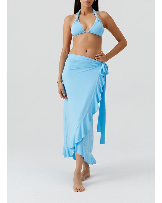Melissa Odabash Blue Cassidy Celeste Skirt
