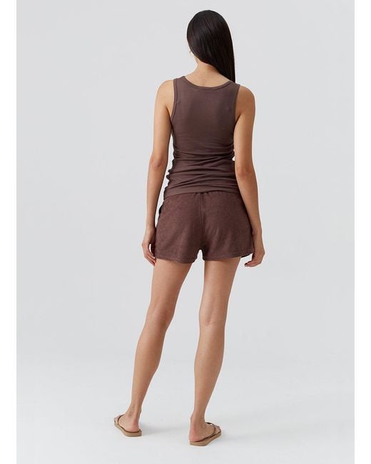 Melissa Odabash Brown Laura Coffee Shorts