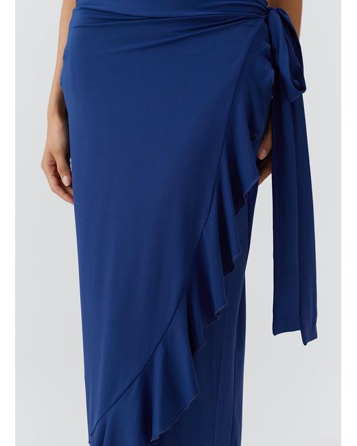 Melissa Odabash Blue Cassidy Marine Skirt