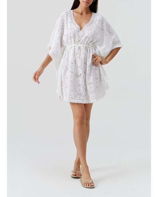 Melissa Odabash White Ivy Kaftan