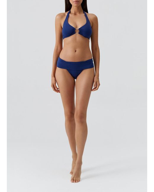 Melissa Odabash Blue Brussels Marine Bikini Bottom