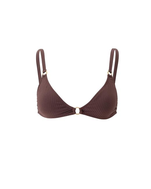 Melissa Odabash Brown Montenegro Ribbed Bikini Top