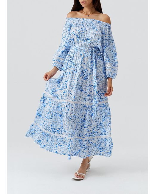 Melissa Odabash Blue Clover Pineapples Dress