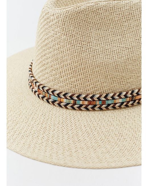 Melissa Odabash White Kate Ribbon Hat