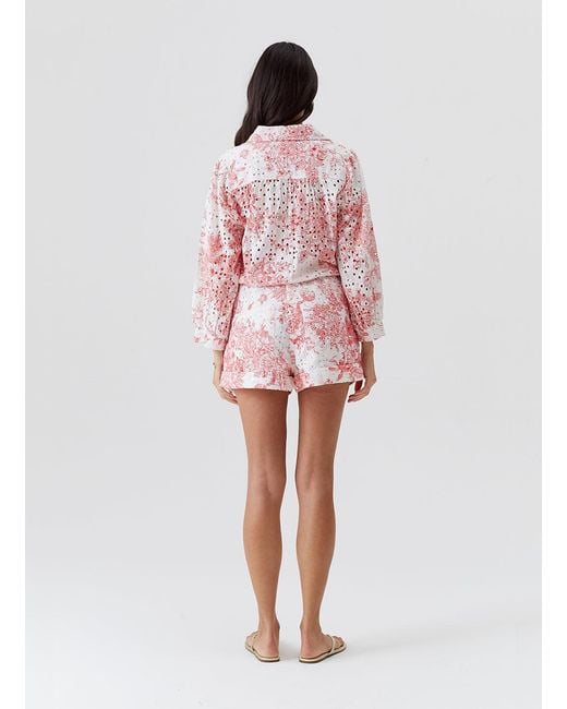 Melissa Odabash Pink Suri Coastal Playsuit