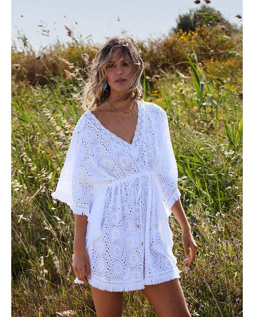 Melissa Odabash White Ivy Kaftan
