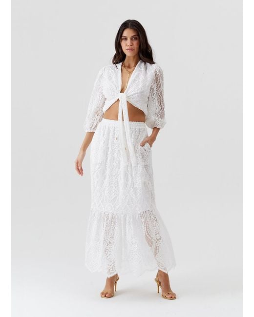 Melissa Odabash White Noa Top