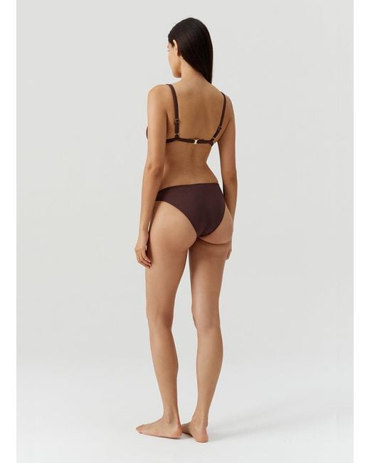 Melissa Odabash Purple Montenegro Ribbed Bikini Bottom