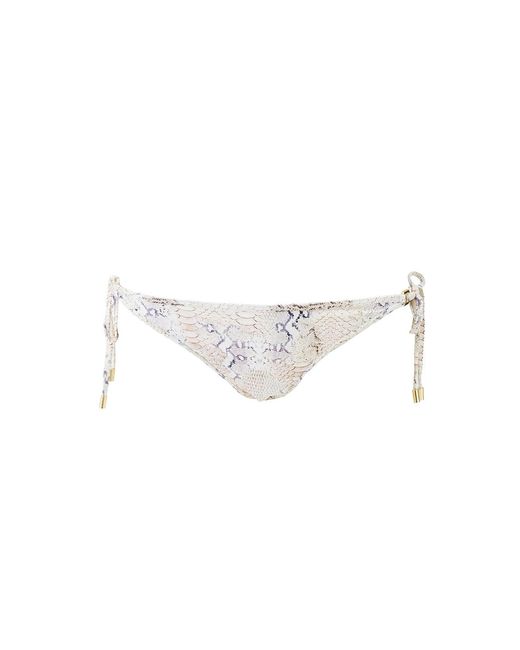 Melissa Odabash White Malta Lizard Bikini Bottom