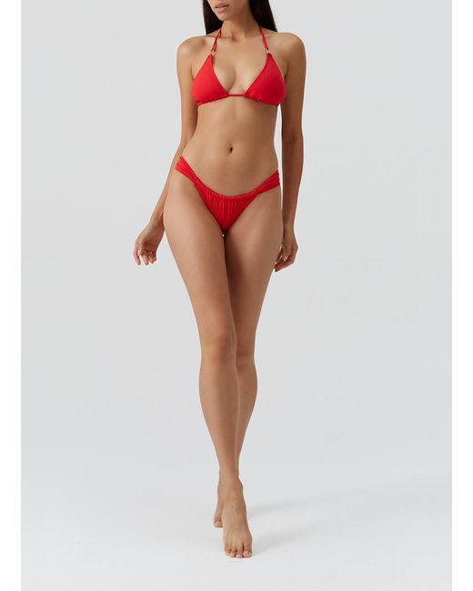 Melissa Odabash Red Exclusive Corvo Bikini Bottom