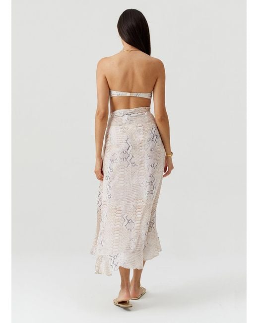 Melissa Odabash White Danni Lizard Skirt