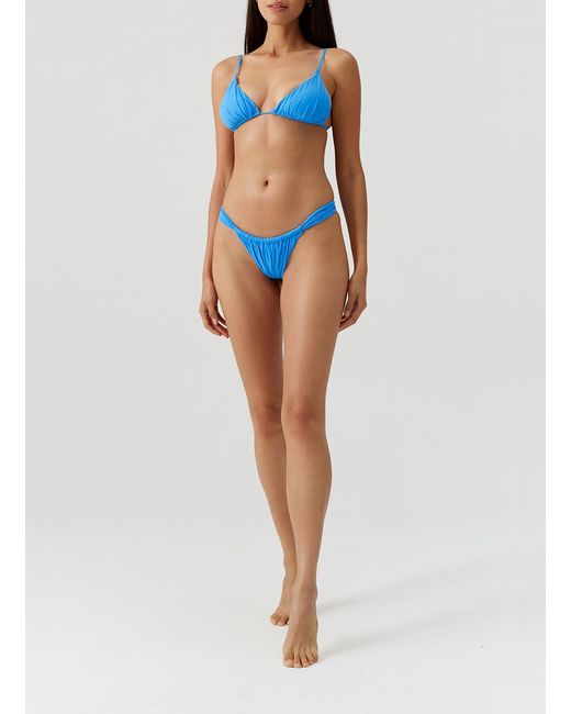 Melissa Odabash Blue Corvo Ocean Bikini Top