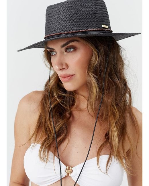 Melissa Odabash Blue Gisele Hat