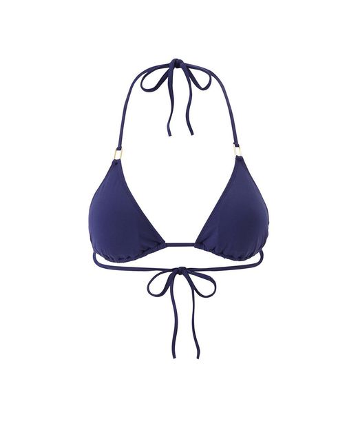 Melissa Odabash Blue Cancun Bikini Top