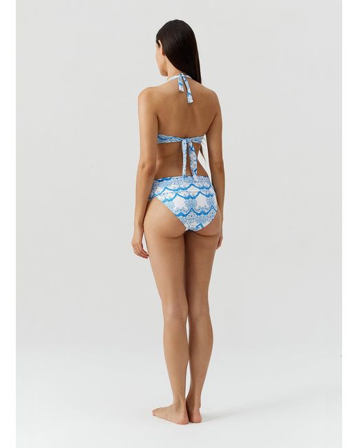 Melissa Odabash Blue Brussels Florian Bikini Top