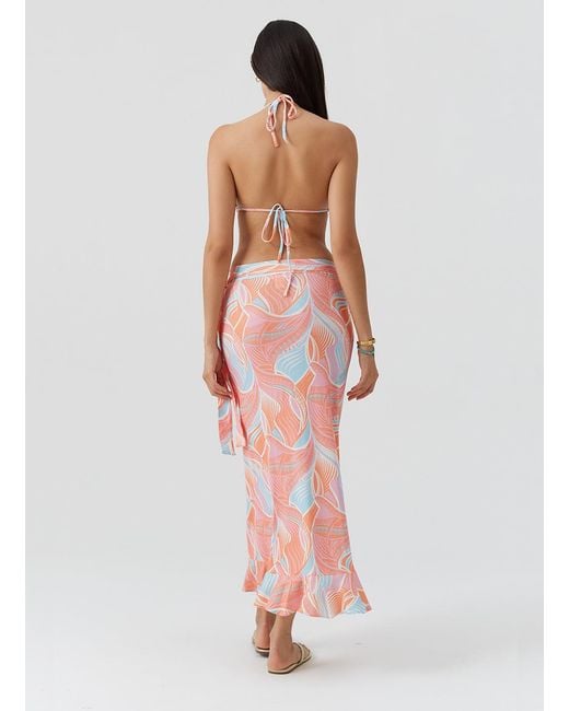 Melissa Odabash Pink Danni Cosmic Skirt