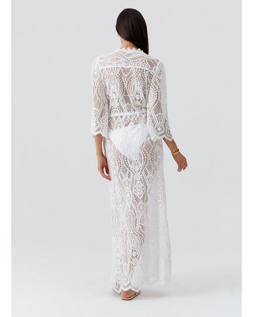 Melissa Odabash White Nellie Kaftan
