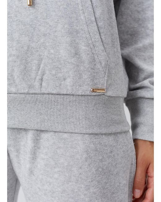 Melissa Odabash Gray Nora Hoodie