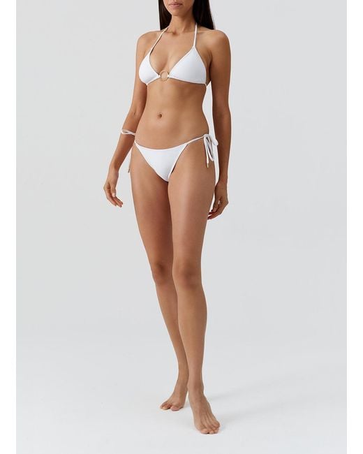 Melissa Odabash White Miami Bikini Top