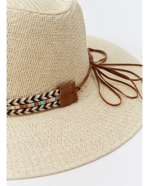 Melissa Odabash White Kate Ribbon Hat