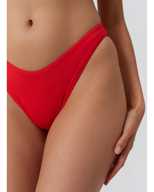 Melissa Odabash Red Exclusive Noto Bikini Bottom