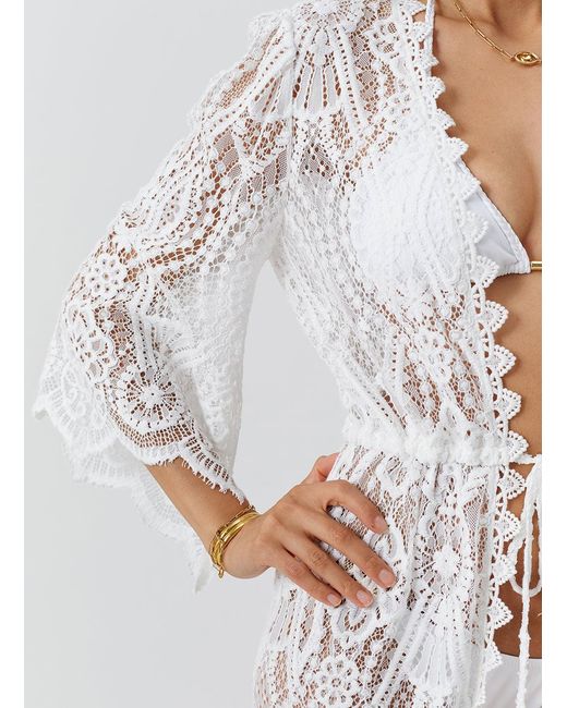 Melissa Odabash White Nellie Kaftan