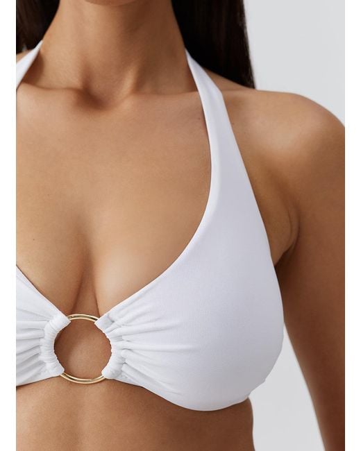 Melissa Odabash White Brussels Bikini Top
