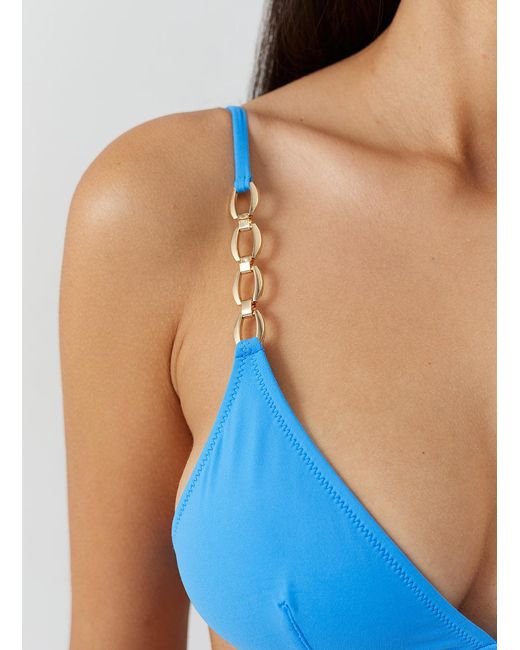 Melissa Odabash Blue Mexico Ocean Bikini Top