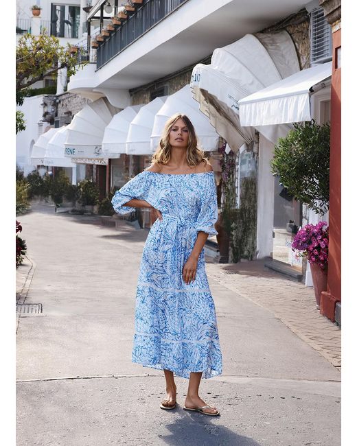Melissa Odabash Blue Clover Pineapples Dress