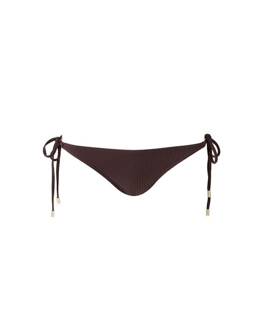 Melissa Odabash Brown Exclusive Cancun Ribbed Bikini Bottom