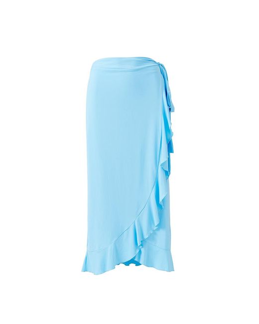Melissa Odabash Blue Cassidy Celeste Skirt