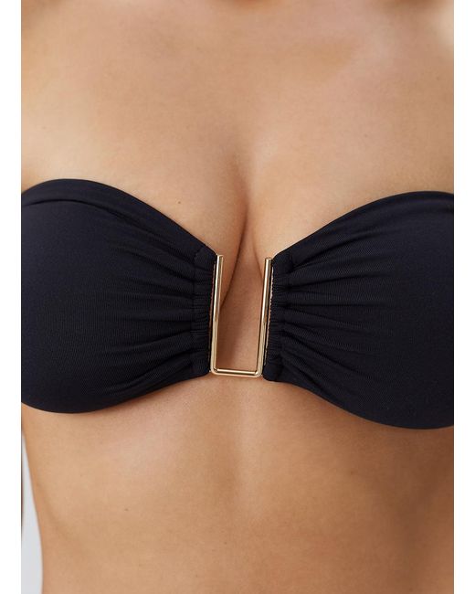 Melissa Odabash Blue Barcelona Bikini Top