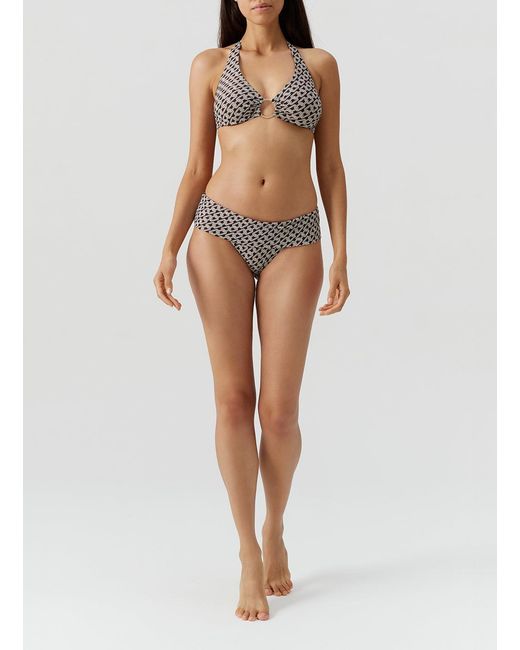 Melissa Odabash White Brussels Chain Bikini Top