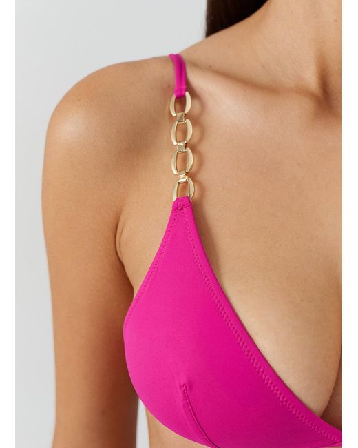 Melissa Odabash Pink Mexico Raspberry Bikini Top