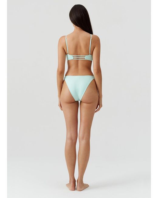 Melissa Odabash Blue Nashville Mint Bikini Top