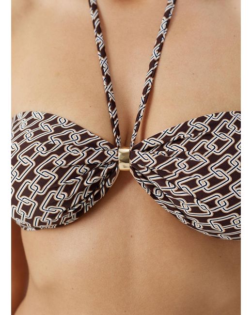 Melissa Odabash White Liguria Chain Bikini Top