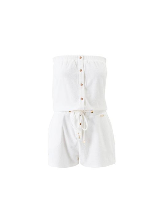 Melissa Odabash White Venus Playsuit