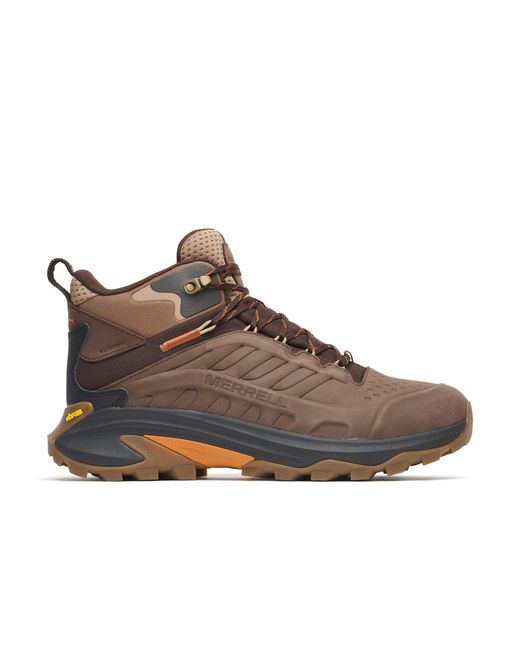 Merrell Brown Moab Speed 2 Leather Mid Waterproof for men