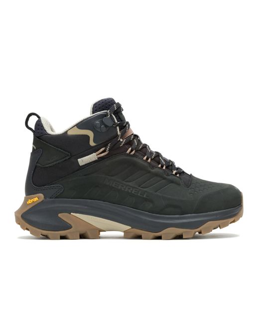 Merrell Black Moab Speed 2 Leather Mid Waterproof
