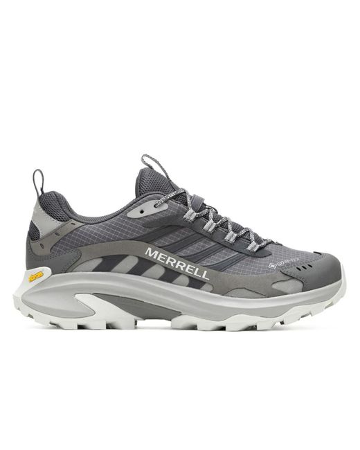 Merrell Gray Mens Moab Speed 2 Mid Gore-tex Hiking Boots for men