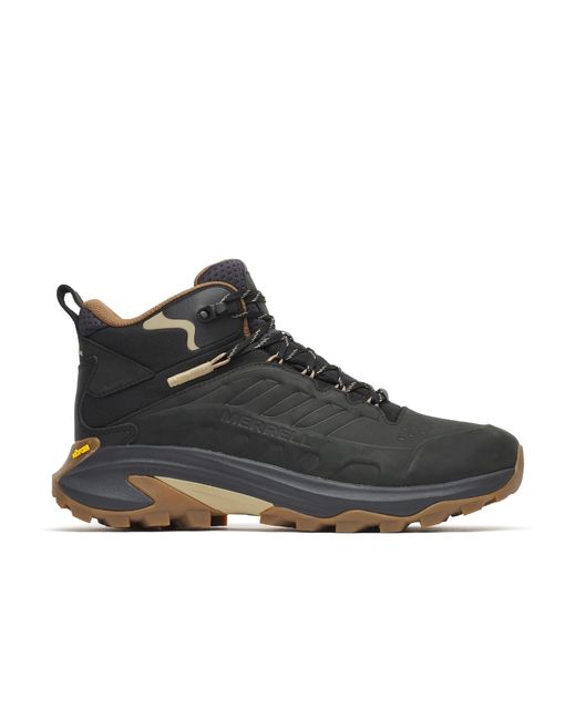 Merrell Black Moab Speed 2 Leather Mid Waterproof for men