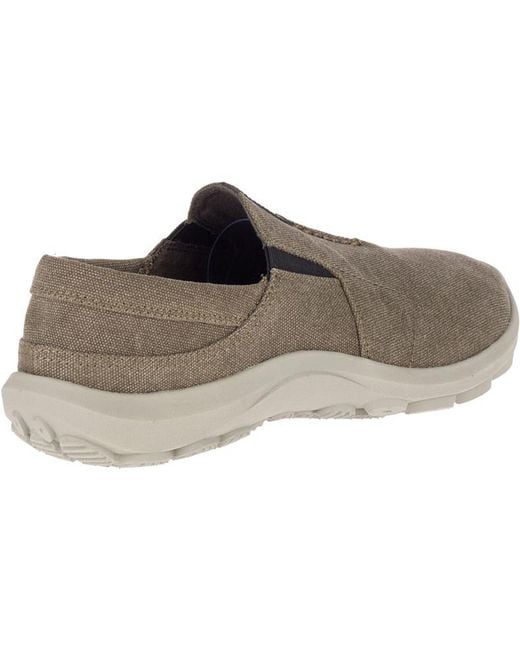NEW Mens Merrell Jungle Ayers Moc Canteen Tan Brown Canvas Casual Slip On Shoes