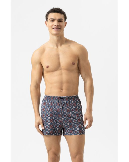 Mey Boxershort Serie Elegant Pattern Galactic Blue für Herren