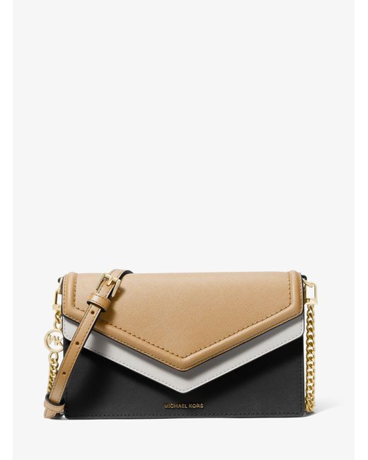 Michael Kors Jet Set Large Colorblock Saffiano Leather Envelope
