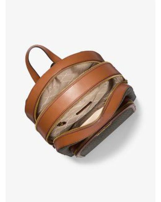 Michael Kors Brown Jaycee Large Logo Backpack