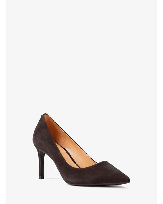 MICHAEL Michael Kors White Mk Alina Flex Suede Pump